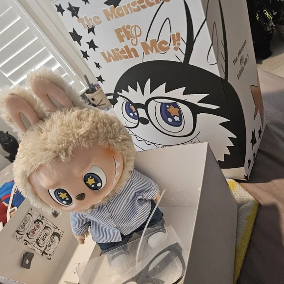 POP MART THE MONSTERS FLIP WITH ME Vinyl Plush Doll NEW (USA SELLER) Out Of Box - Picture 6 of 12